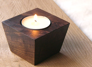 キャンドルホルダー（ブラックウォルナット） 67W×62D×47H